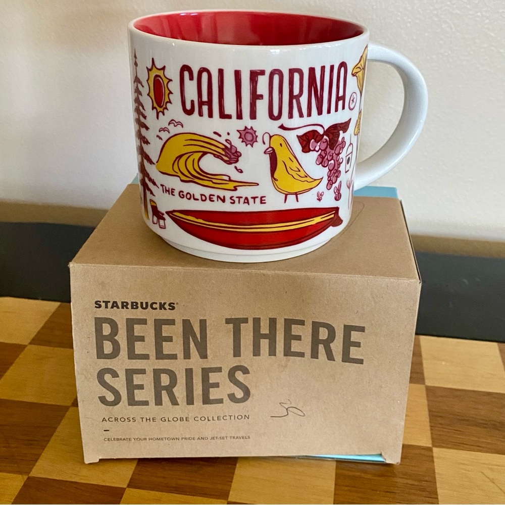 Starbucks California Coffee Tea Mug - Exclusive Been There Series Red, White NEW